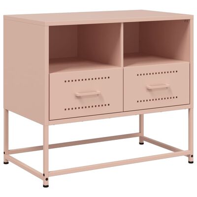 vidaXL TV Cabinet Pink 68x39x60.5 cm Steel