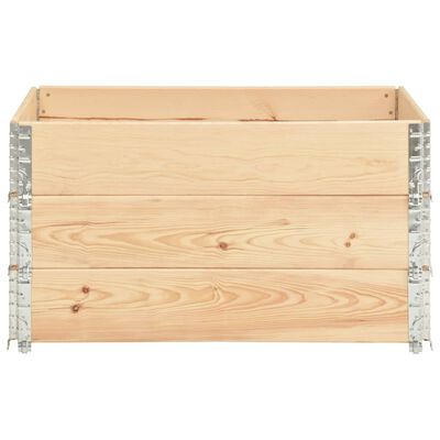 vidaXL Pallet Collars 3 pcs 50x100 cm Solid Pine Wood