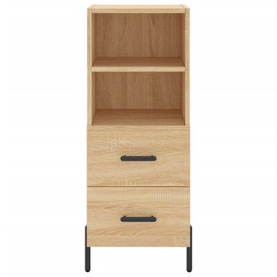 vidaXL Highboard Sonoma Oak 34.5x34x180 cm Engineered Wood