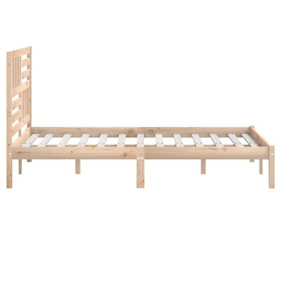 vidaXL Bed Frame without Mattress Solid Wood Pine 120x200 cm