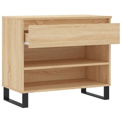 vidaXL Shoe Cabinet Sonoma Oak 70x36x60 cm Engineered Wood