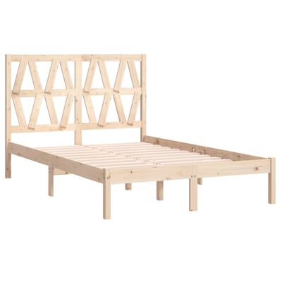 vidaXL Bed Frame without Mattress Solid Wood Small Double