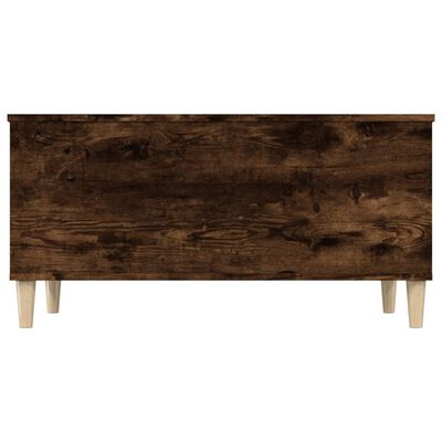 vidaXL Coffee Table Smoked Oak 90x44.5x45 cm Engineered Wood