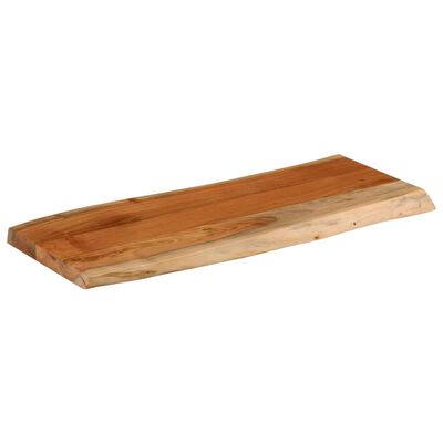 vidaXL Table Top 100x40x3.8 cm Rectangular Solid Wood Acacia Live Edge