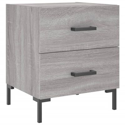 vidaXL Bedside Cabinet Grey Sonoma 40x35x47.5 cm Engineered Wood