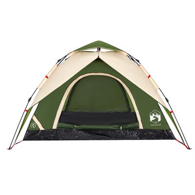 vidaXL Camping Tent Dome 5-Person Green Quick Release