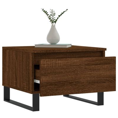 vidaXL Coffee Table Brown Oak 50x46x35 cm Engineered Wood