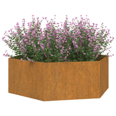 vidaXL Planter Rusty 138x120x45 cm Corten Steel