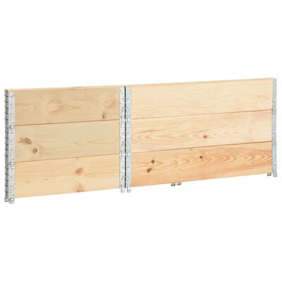 vidaXL Pallet Collars 3 pcs 50x100 cm Solid Pine Wood