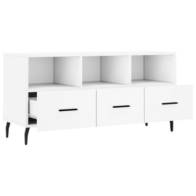 vidaXL TV Cabinet White 102x36x50 cm Engineered Wood