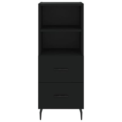 vidaXL Highboard Black 34.5x34x180 cm Engineered Wood