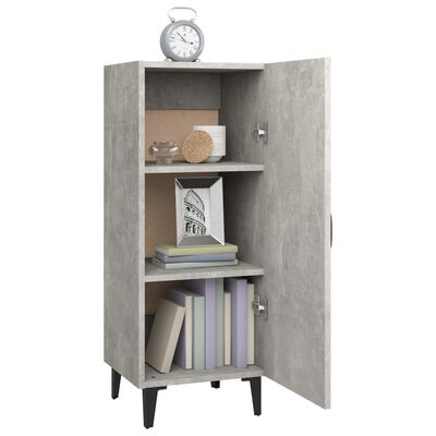 vidaXL Sideboard Concrete Grey 34.5x34x90 cm Engineered Wood