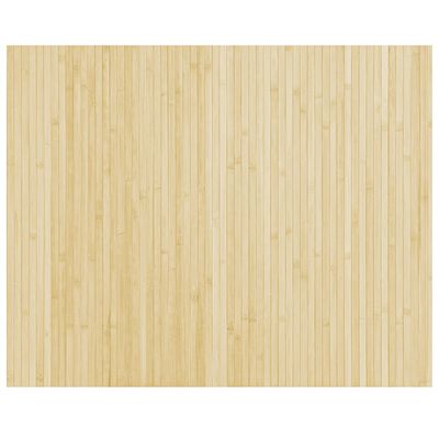 vidaXL Rug Rectangular Light Nature 80x100 cm Bamboo