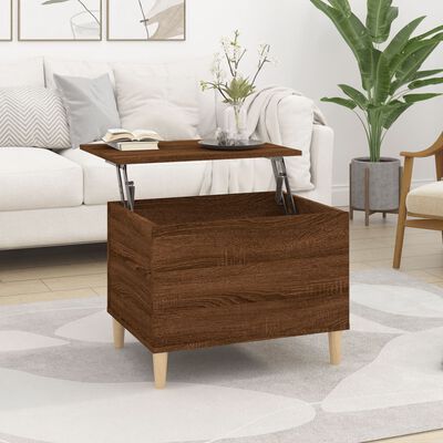 vidaXL Coffee Table Brown Oak 60x44.5x45 cm Engineered Wood