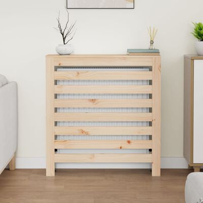 vidaXL Radiator Cover 79.5x19x84 cm Solid Wood Pine