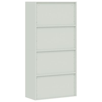 vidaXL File Cabinet Light Grey and Blue 90x40x180 cm Steel