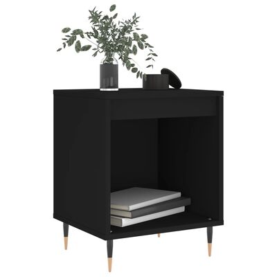 vidaXL Bedside Cabinets 2 pcs Black 40x35x50 cm Engineered Wood