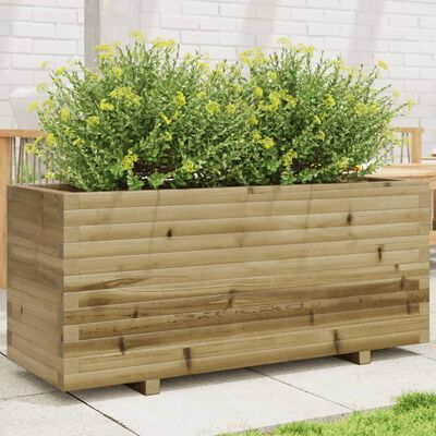 vidaXL Garden Planter 110x40x49.5 cm Impregnated Wood Pine