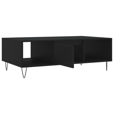 vidaXL Coffee Table Black 104x60x35 cm Engineered Wood