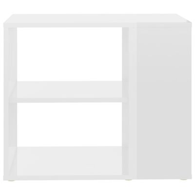 vidaXL Side Cabinet High Gloss White 60x30x50 cm Engineered Wood