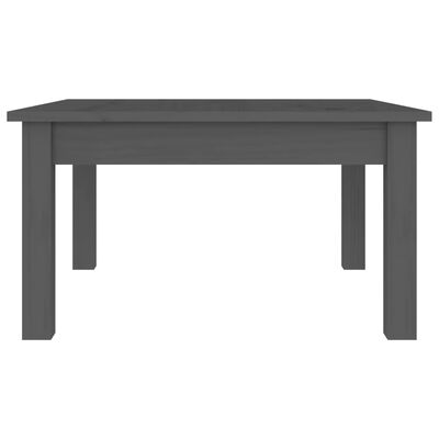 vidaXL Coffee Table Grey 55x55x30 cm Solid Wood Pine