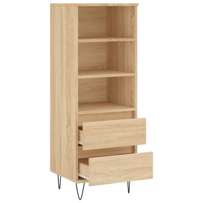 vidaXL Highboard Sonoma Oak 40x36x110 cm Engineered Wood