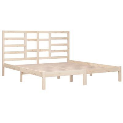 vidaXL Bed Frame without Mattress Solid Wood 180x200 cm Super King