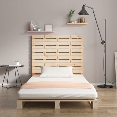 vidaXL Wall Headboard 106x3x91.5 cm Solid Wood Pine