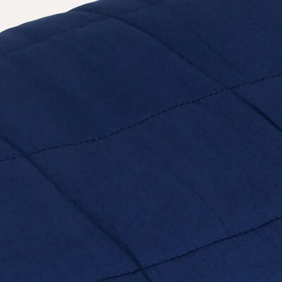 vidaXL Weighted Blanket Blue 135x200 cm Single 10 kg Fabric