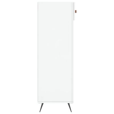 vidaXL Shoe Cabinet High Gloss White 60x35x105 cm Engineered Wood