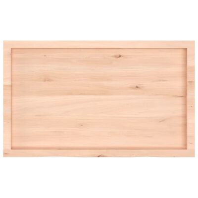 vidaXL Table Top 100x60x(2-6) cm Untreated Solid Wood Oak