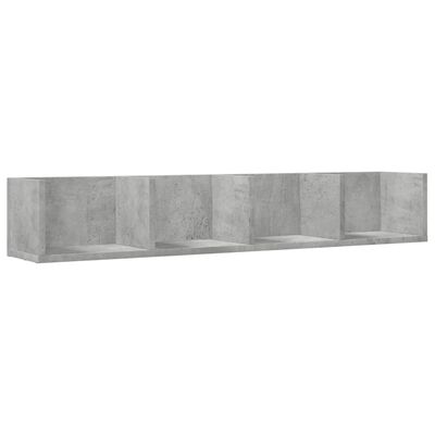 vidaXL Wall Cabinets 2 pcs Concrete Grey 99x18x16.5 cm Engineered Wood