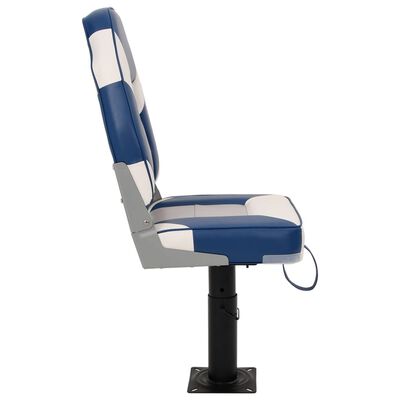 vidaXL Boat Seat with Pedestal Height Adjustable 360° Rotatable