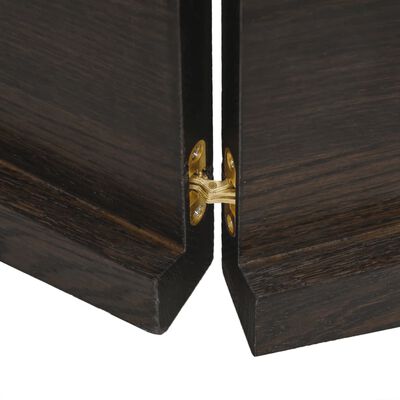 vidaXL Bathroom Countertop Dark Brown 180x40x(2-4) cm Treated Solid Wood