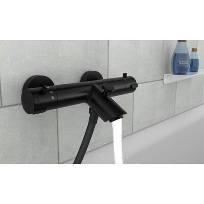 SCHÜTTE Thermostatic Bath-Shower Mixer Tap LONDON Matte Black