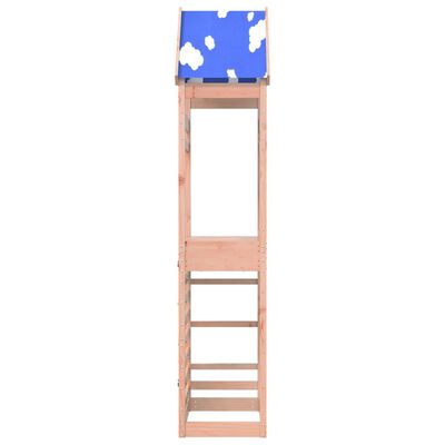 vidaXL Play Tower with Rockwall 85x52.5x265 cm Solid Wood Douglas Fir