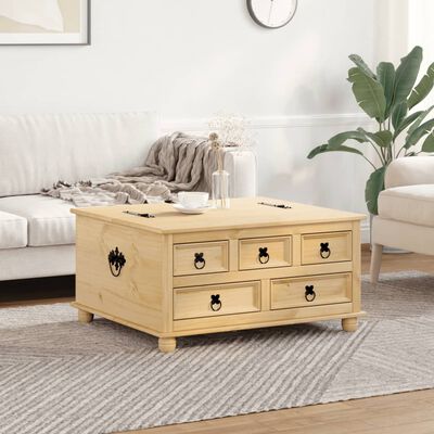 vidaXL Storage Box Corona 90x78x45 cm Solid Wood Pine