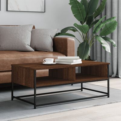 vidaXL Coffee Table Brown Oak 100x51x40 cm Engineered Wood