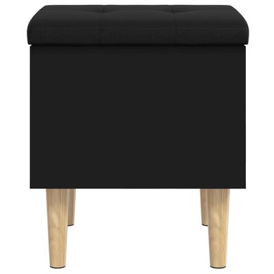 vidaXL Storage Bench Black 42x42x46 cm Engineered Wood