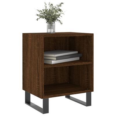 vidaXL Bedside Cabinet Brown Oak 40x30x50 cm Engineered Wood