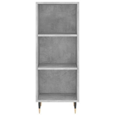 vidaXL Highboard Concrete Grey 34.5x34x180 cm Engineered Wood