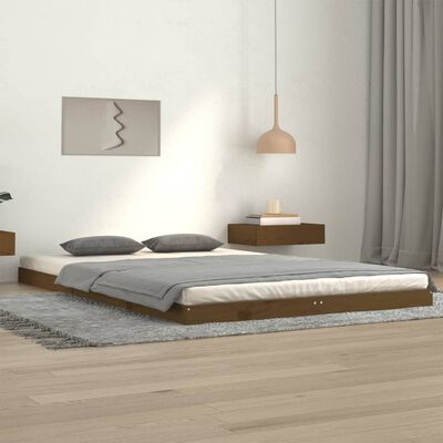 vidaXL Bed Frame without Mattress Honey Brown 120x200 cm Solid Wood Pine