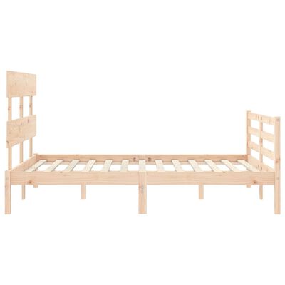 vidaXL Bed Frame without Mattress Small Double Solid Wood