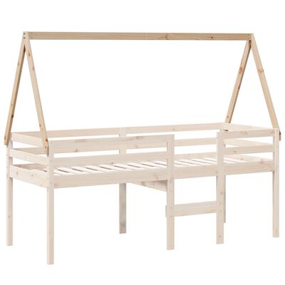 vidaXL Kids' Bed Roof 199x80.5x88 cm Solid Wood Pine