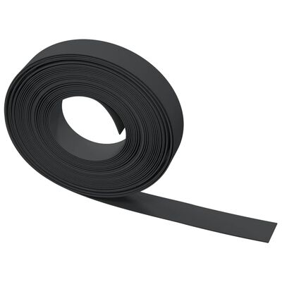 vidaXL Garden Edgings 4 pcs Black 10 m 10 cm Polyethylene