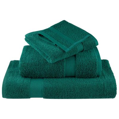 vidaXL Premium Guest Towels SOLUND 2 pcs Green 30x50 cm 600 gsm