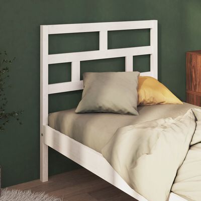 vidaXL Bed Headboard White 81x4x100 cm Solid Wood Pine