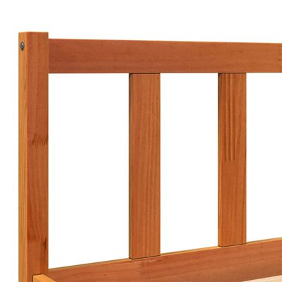 vidaXL Bed Frame without Mattress Wax Brown 180x200 cm Super King Solid Wood Pine