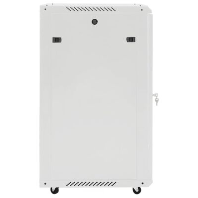 vidaXL 18U Network Cabinet 19" IP20 Grey 60x60x100 cm