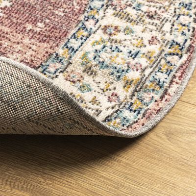 vidaXL Rug ARBIZU Indoor and Outdoor Vintage Design Ø 120 cm